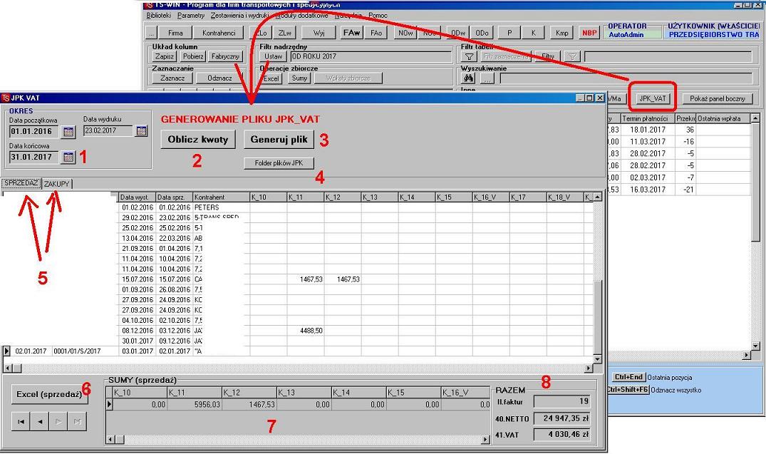Tworzenie pliku JPK_VAT